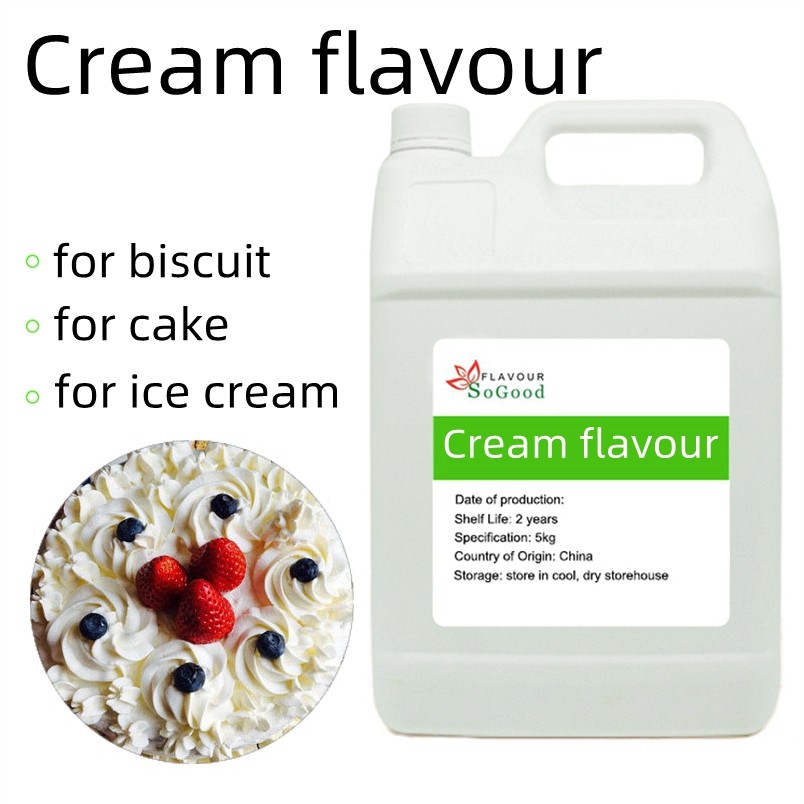 High Concentrate Food Grade Heat Stable Cream baking Flavor For Biscuit