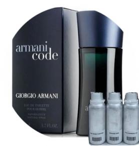 Armani Black Code Type undiluted perfume oils